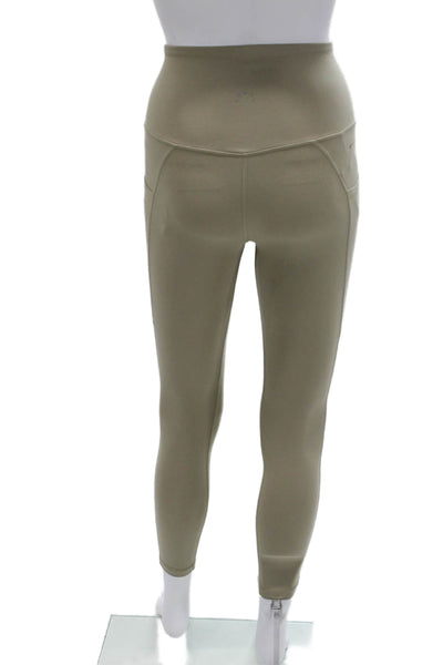Varley Womens Ankle Leggings Beige Size S