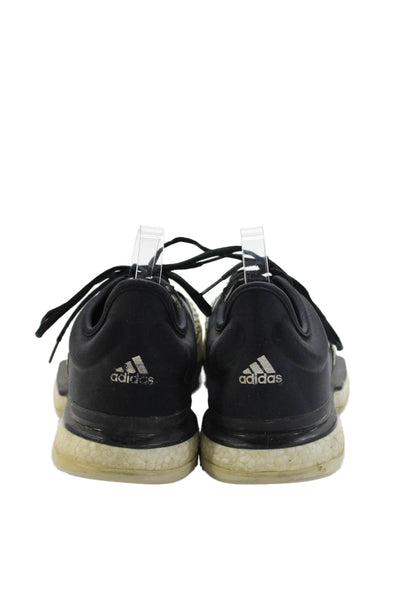 Adidas Mens Lace Up Low Top Sneakers Black Size 10