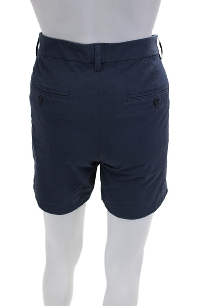 Vineyard Vines Mens Chino Shorts Dark Blue Beach Solid Button Size 28