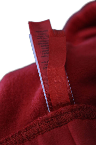 Skims Unisex Sweat Shorts Red 100% Cotton Size S