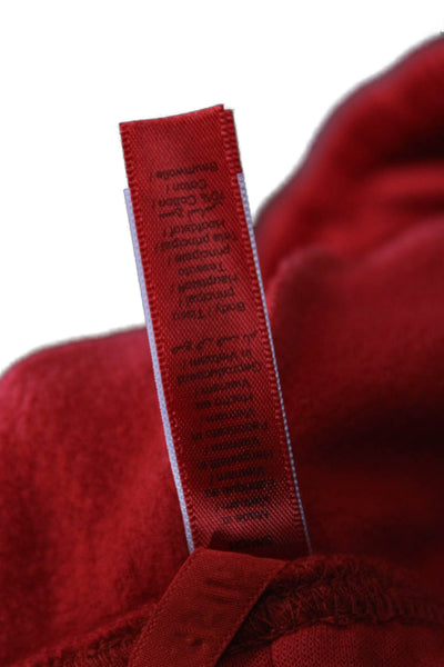 Skims Unisex Sweat Shorts Red 100% Cotton Size S