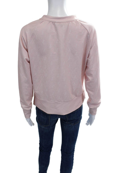 Nikki Beach Lifestyle Women Pullover Sweatshirts Pink Crew Neck Size M