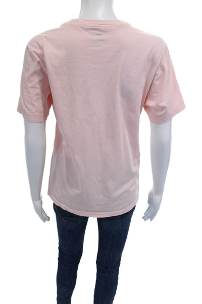 Nike Womens Basic Pink Cotton Short Sleeve T-Shirt Size S