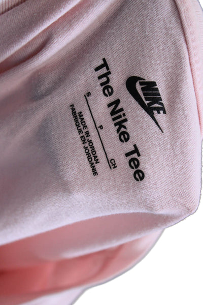 Nike Womens Basic Pink Cotton Short Sleeve T-Shirt Size S