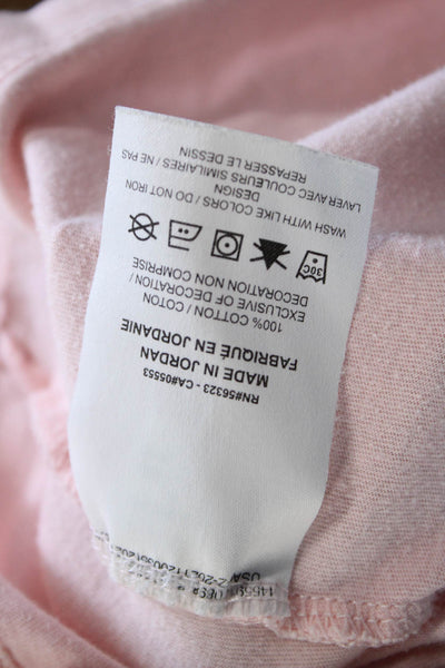 Nike Womens Basic Pink Cotton Short Sleeve T-Shirt Size S
