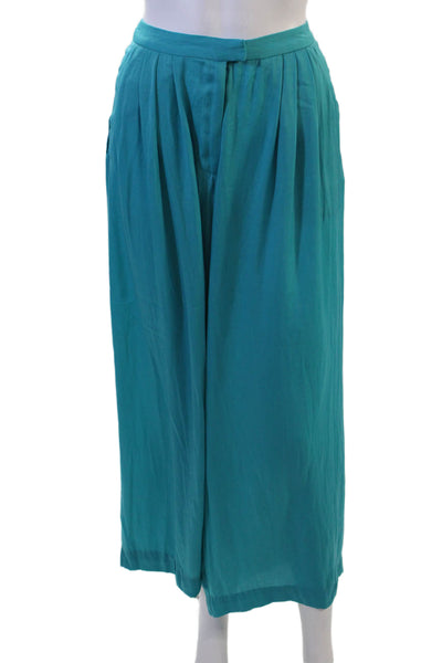 Rag & Bone Womens Dress Pants Blue Polyester Charmeuse Bohemian Size 2