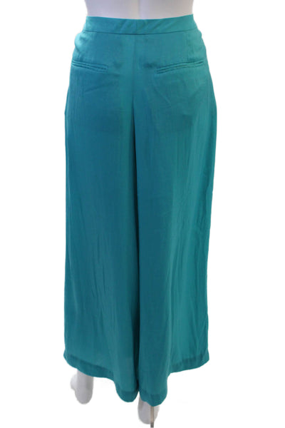 Rag & Bone Womens Dress Pants Blue Polyester Charmeuse Bohemian Size 2