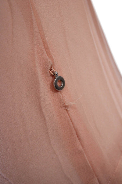 Crea Concept Women Shift Dress Pink Mid-Calf Hook & Eye Polyester Size S