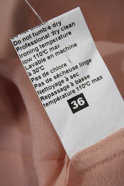 Crea Concept Women Shift Dress Pink Mid-Calf Hook & Eye Polyester Size S