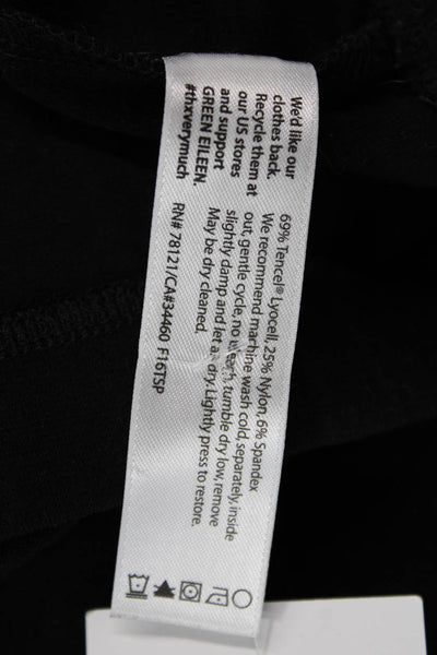Eileen Fisher Womens Straight Pencil Skirt Black Tencel Petite Size XS