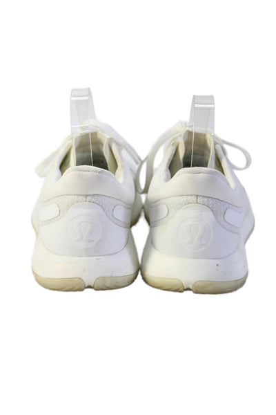 Lululemon Womens Sheer Mesh Panel Detail Athletic Sneakers White Size 10