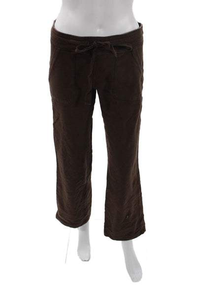Johnny Was Women Sweatpants Brown Drawstring Cotton Blend Size XS