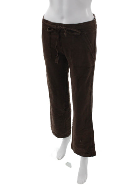 Johnny Was Women Sweatpants Brown Drawstring Cotton Blend Size XS
