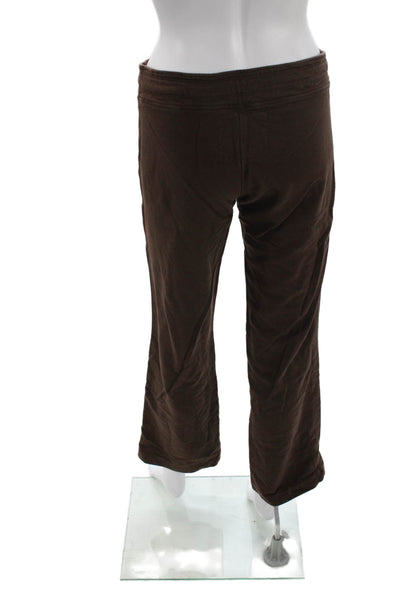 Johnny Was Women Sweatpants Brown Drawstring Cotton Blend Size XS