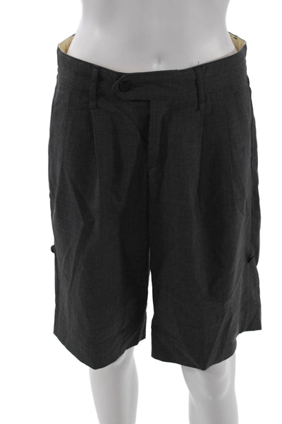 Rag & Bone Mens Bermuda Shorts Dark Gray Wool Lycra Size 27