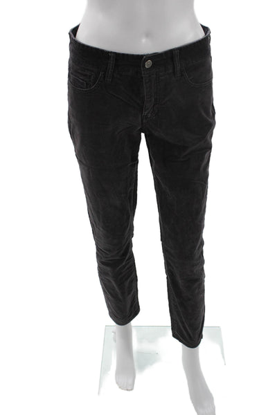 Pilcro Anthropologie Women Ankle Cropped High Rise Black Jeans Size 28