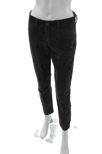 Pilcro Anthropologie Women Ankle Cropped High Rise Black Jeans Size 28