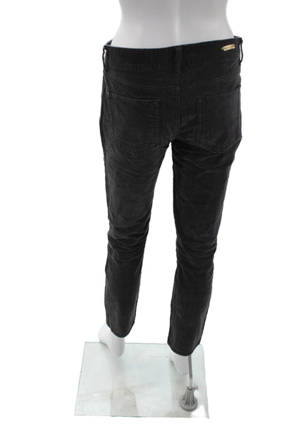 Pilcro Anthropologie Women Ankle Cropped High Rise Black Jeans Size 28