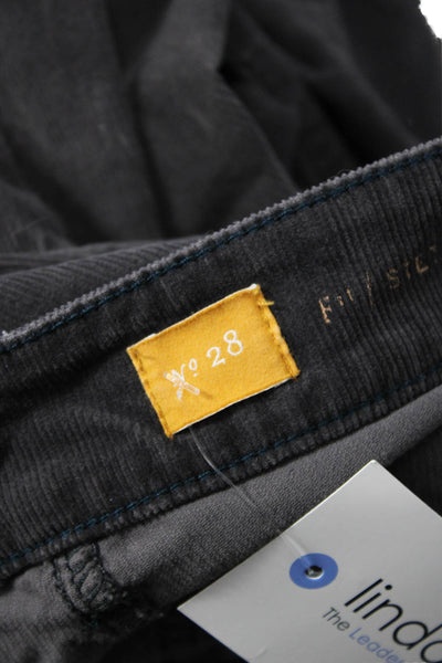 Pilcro Anthropologie Women Ankle Cropped High Rise Black Jeans Size 28