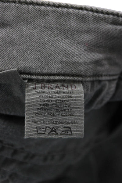 J Brand Womens Cropped Cargo Pants Gray Button 25in Inseam Size 29