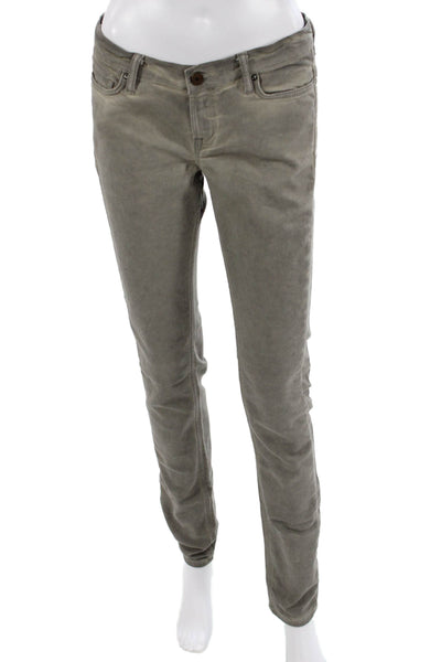 Allsaints Unisex Gray Cotton Army Pants Button Closure Size 29