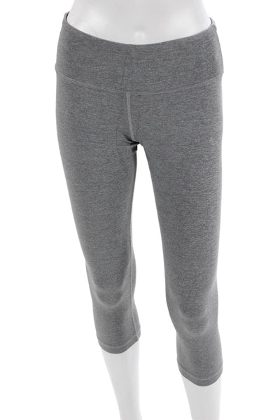Lululemon Womens Gray Cropped Capri Nylon Leggings Fall Size 6