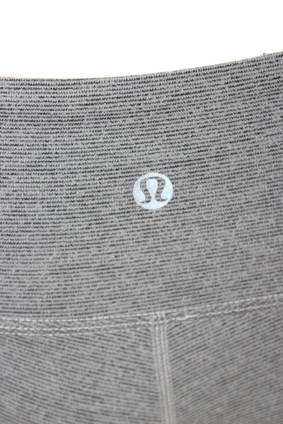 Lululemon Womens Gray Cropped Capri Nylon Leggings Fall Size 6
