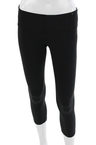 Lululemon Women Capri Leggings Black Nylon Size 4
