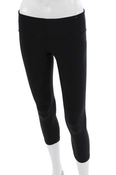 Lululemon Women Capri Leggings Black Nylon Size 4