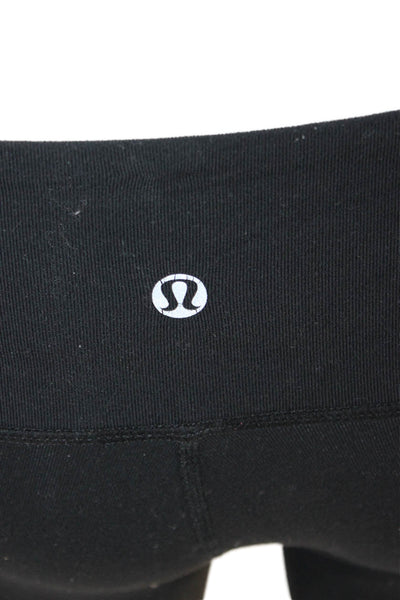 Lululemon Women Capri Leggings Black Nylon Size 4