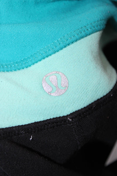 Lululemon Women Cropped Leggings Black Nylon Size 6