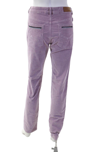 Zadig & Voltaire Womens Purple Designer Pants Size 42