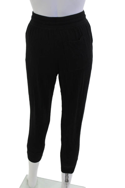 Splits59 Womens Black Modal Spandex Jogger Sweatpants Drawstring Size XS