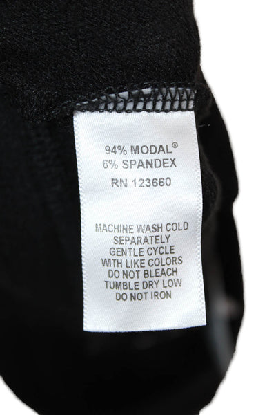 Splits59 Womens Black Modal Spandex Jogger Sweatpants Drawstring Size XS