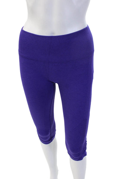 Lululemon Womens Capri Leggings Purple Nylon Size 8