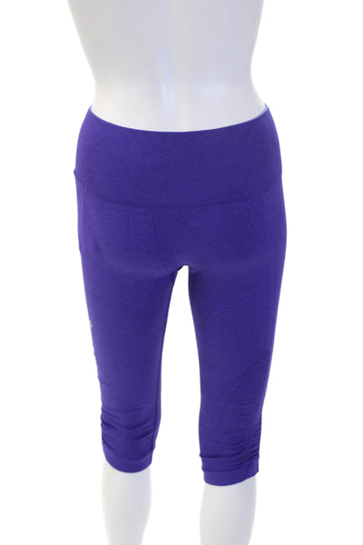 Lululemon Womens Capri Leggings Purple Nylon Size 8