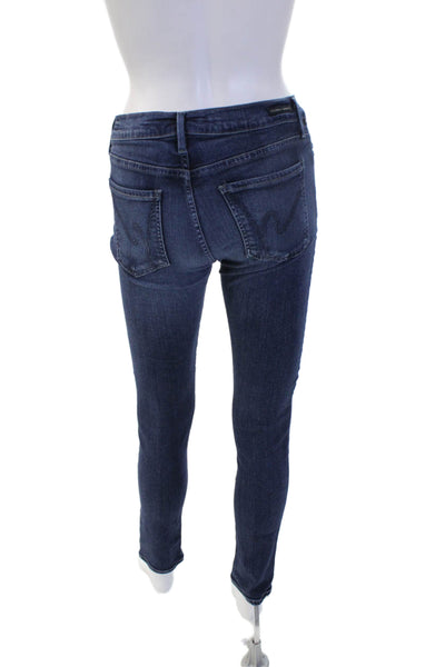 Citizens of Humanity Women Skinny Ankle Jeans Dark Blue Size 31