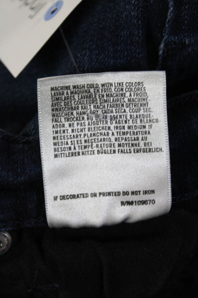 Citizens of Humanity Womens Skinny Jeans Dark Blue Button Mid Rise Size 28