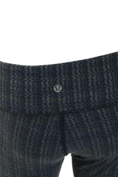 Lululemon Womens Ankle Jegging Dark Blue Herringbone Nylon Size 6