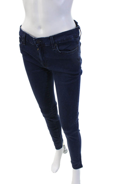 7 For All Mankind Women Skinny Dark Blue Jeans Size 31