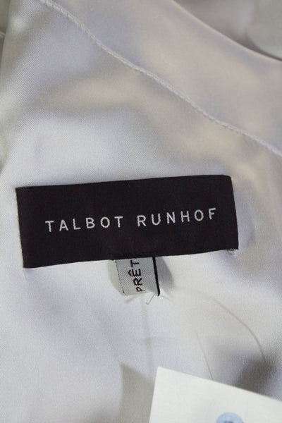 Talbot Runhof Women Bodycon Pencil Dress Beige Sleeveless Zip Size 4