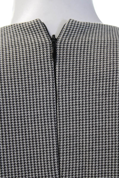 Akris Punto Women Fit & Flare Gray Knee Length Crew Neck Dress Size 2