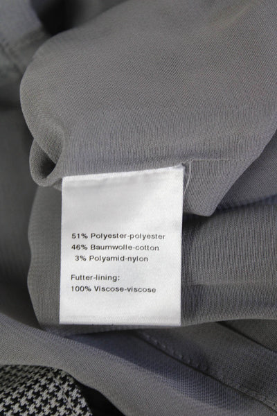 Akris Punto Women Fit & Flare Gray Knee Length Crew Neck Dress Size 2