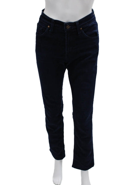 James Jeans Unisex Skinny Straight Dark Blue Low Rise Button Jeans Size 28