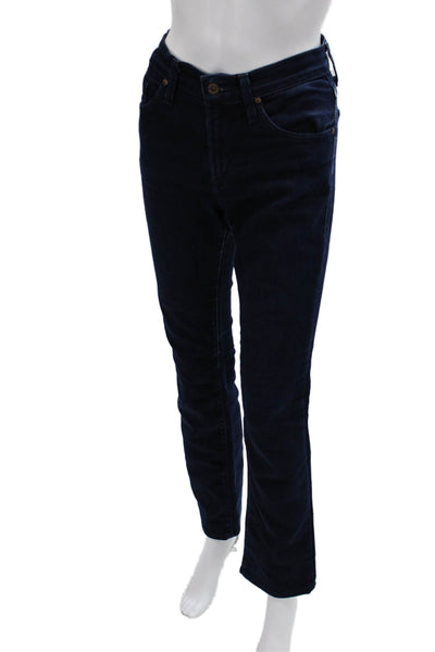 James Jeans Unisex Skinny Straight Dark Blue Low Rise Button Jeans Size 28