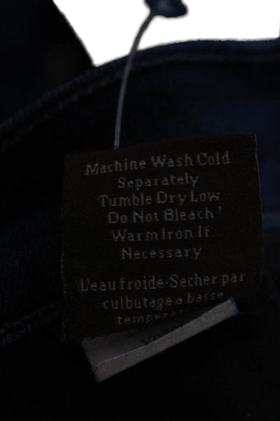James Jeans Unisex Skinny Straight Dark Blue Low Rise Button Jeans Size 28