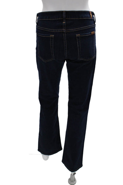 7 For All Mankind Unisex Dark Blue Bootcut Jeans Size 29