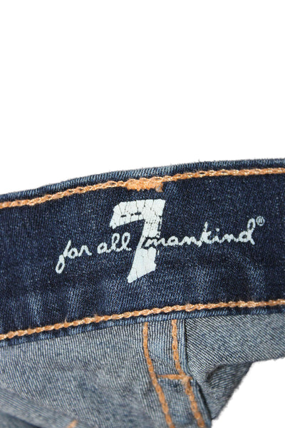 7 For All Mankind Unisex Dark Blue Bootcut Jeans Size 29