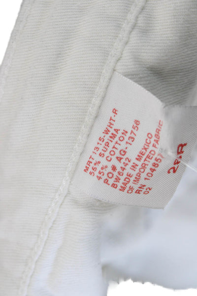 AG Adriano Goldschmied Mens Chino Shorts White 55% Supima Cotton Size 28