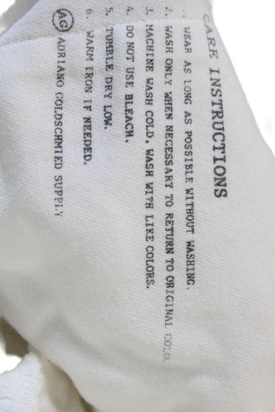 AG Adriano Goldschmied Mens Chino Shorts White 55% Supima Cotton Size 28